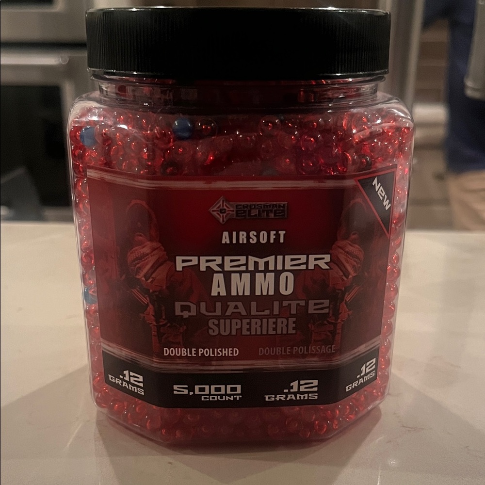 Airsoft Premier Ammo 5000 count .12g Red BBs